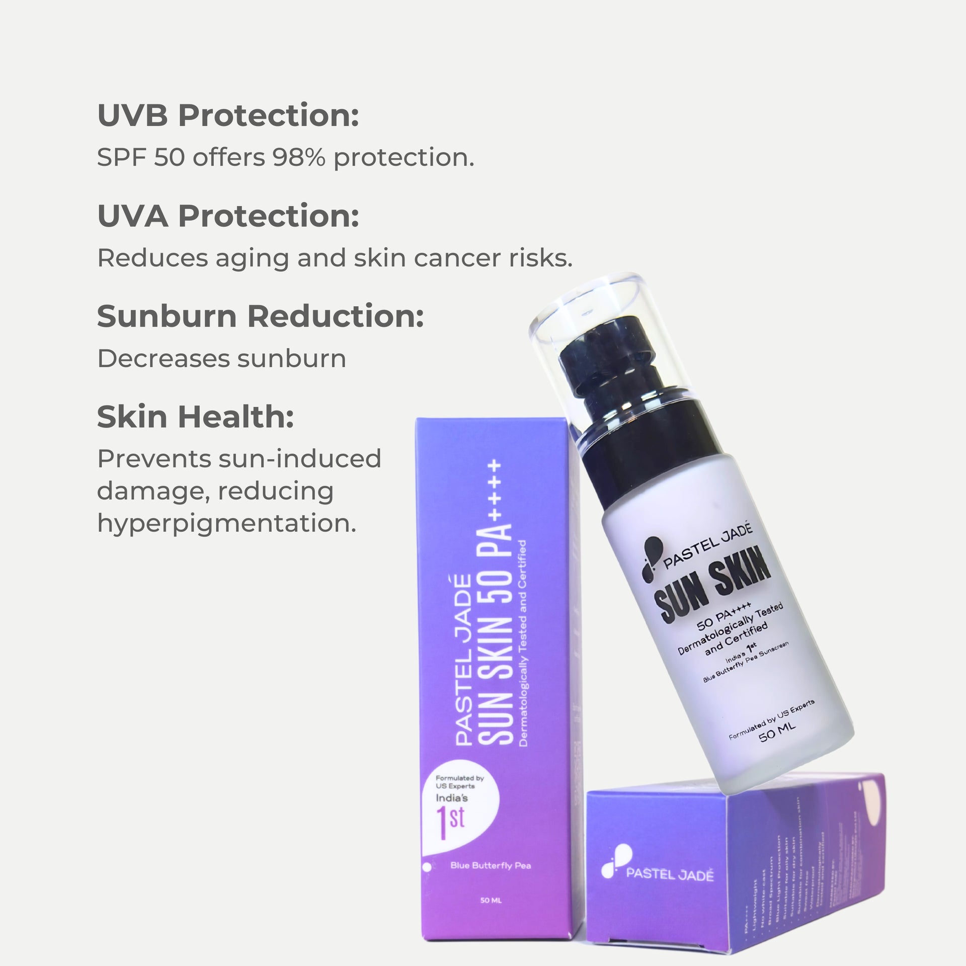 Sun Skin: Blue Pea Magic for Broad Spectrum UVA/UVB Protection