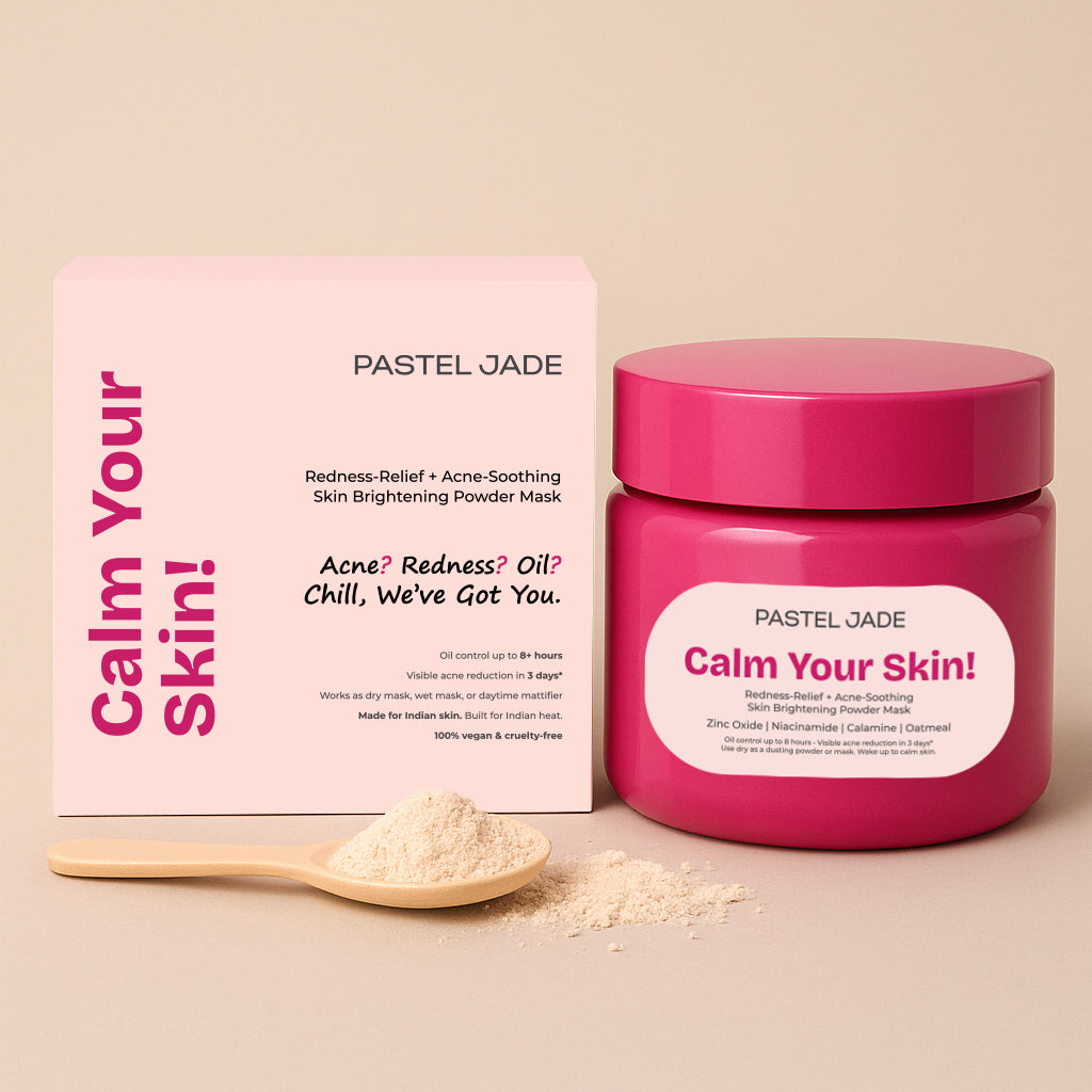 Calm Your Skin! Targets acne, redness, pigmentation, oiliness, dry patches, sensitivity, flare-ups & barrier damage — for all skin types that are prone to breakouts.