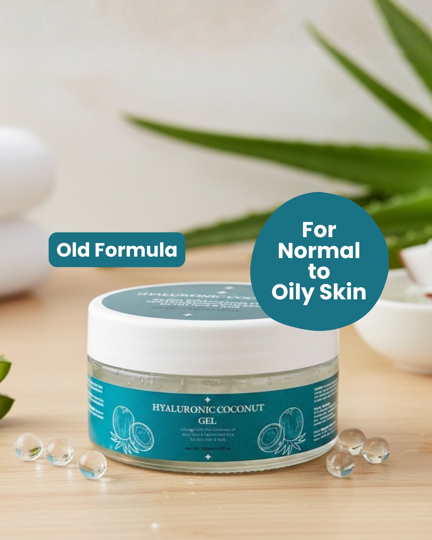 Hyaluronic Coconut Gel For Oily Skin | Pasteljade