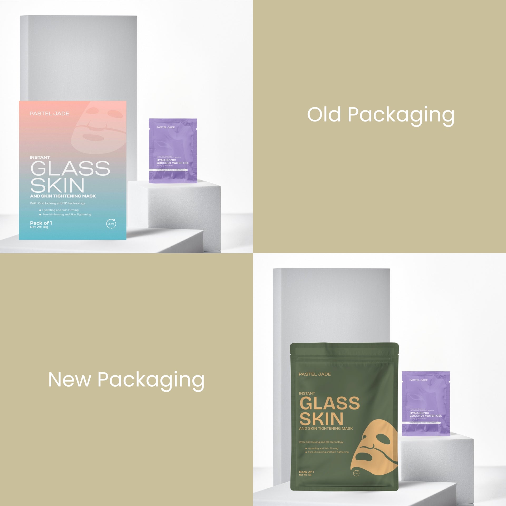 Glass Skin combo (coconut gel dry trial + glass skin)