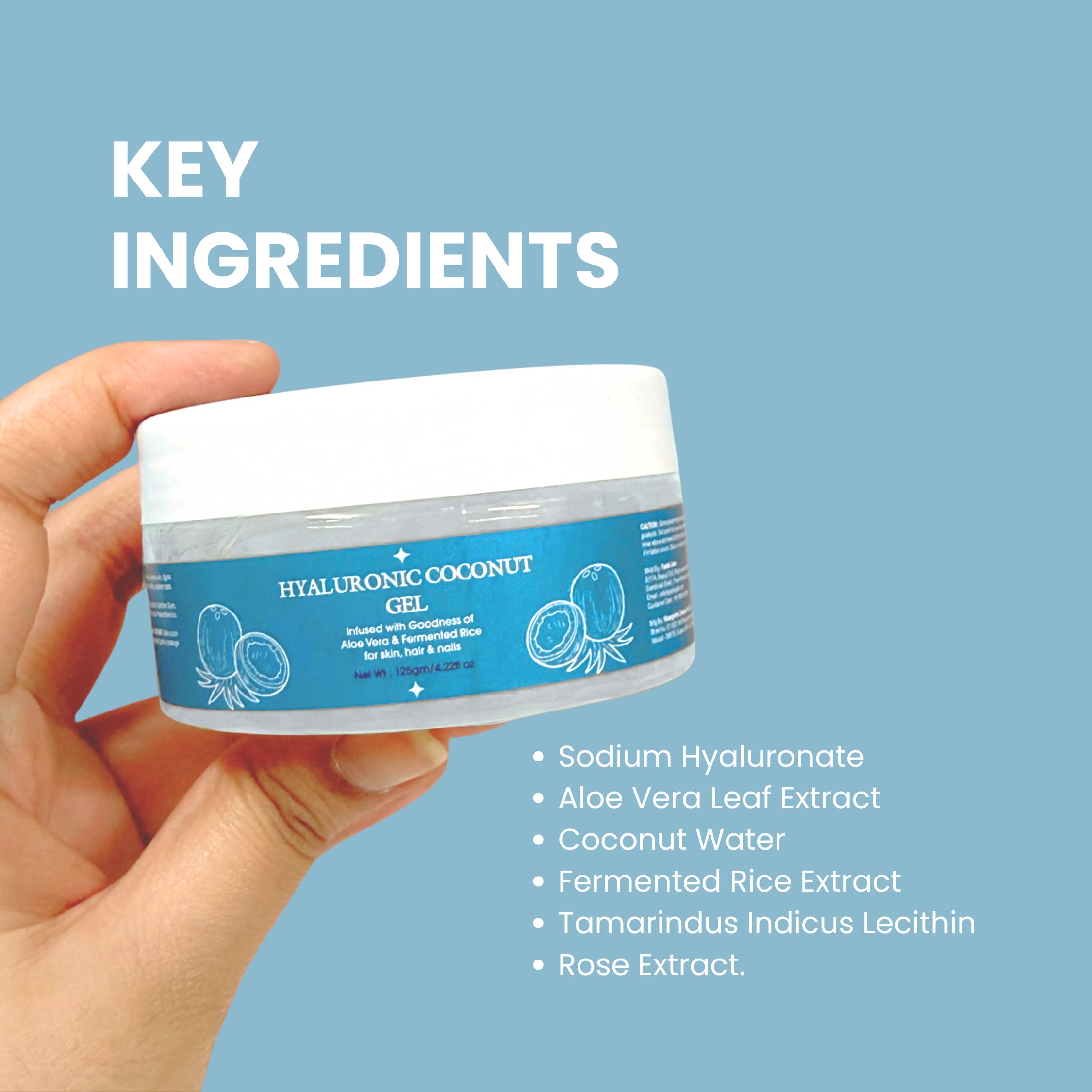 Hyaluronic Coconut Gel For Oily Skin | Pasteljade