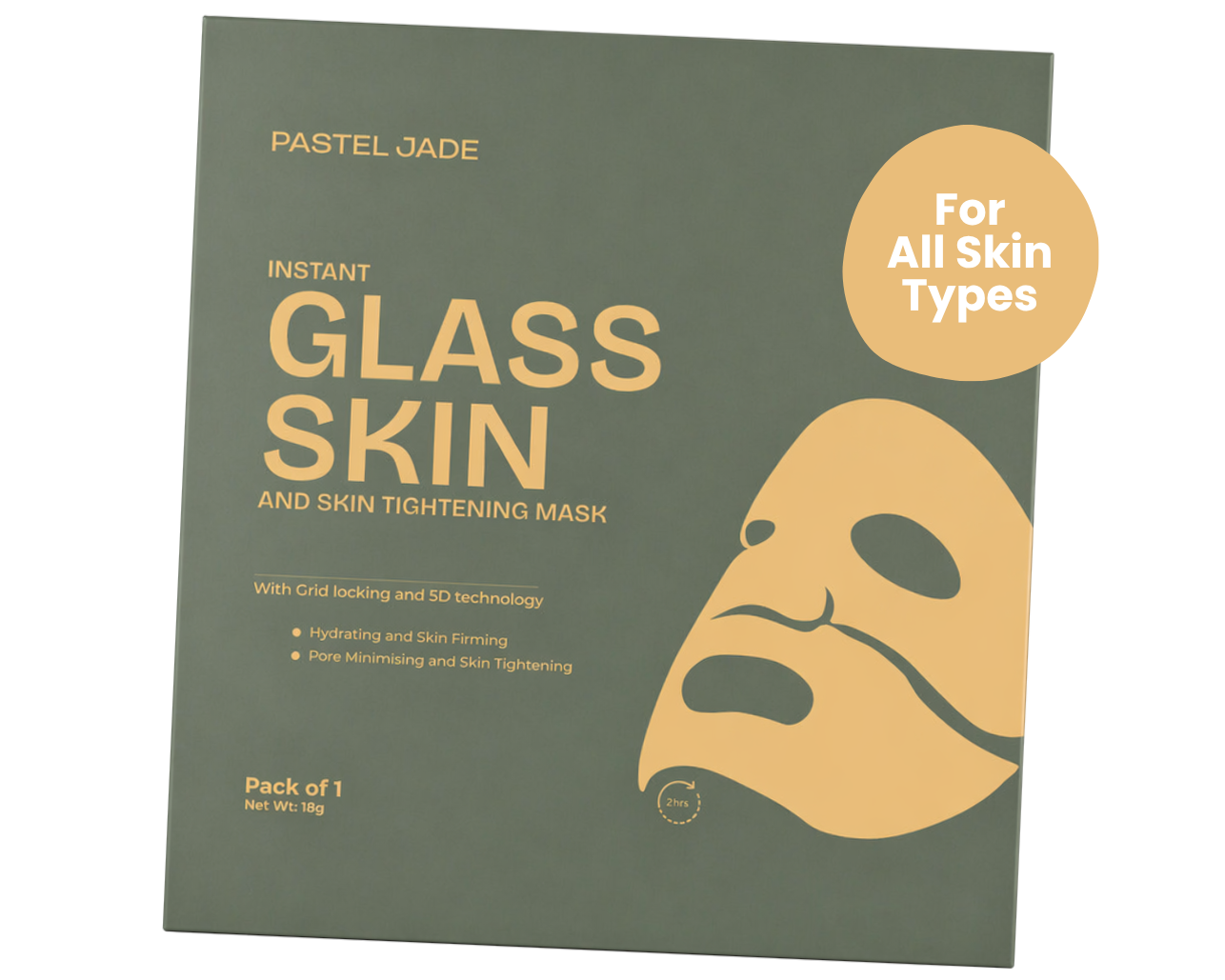 Instant Glass Skin and Skin Tightening Mask (Bio collagen mask)