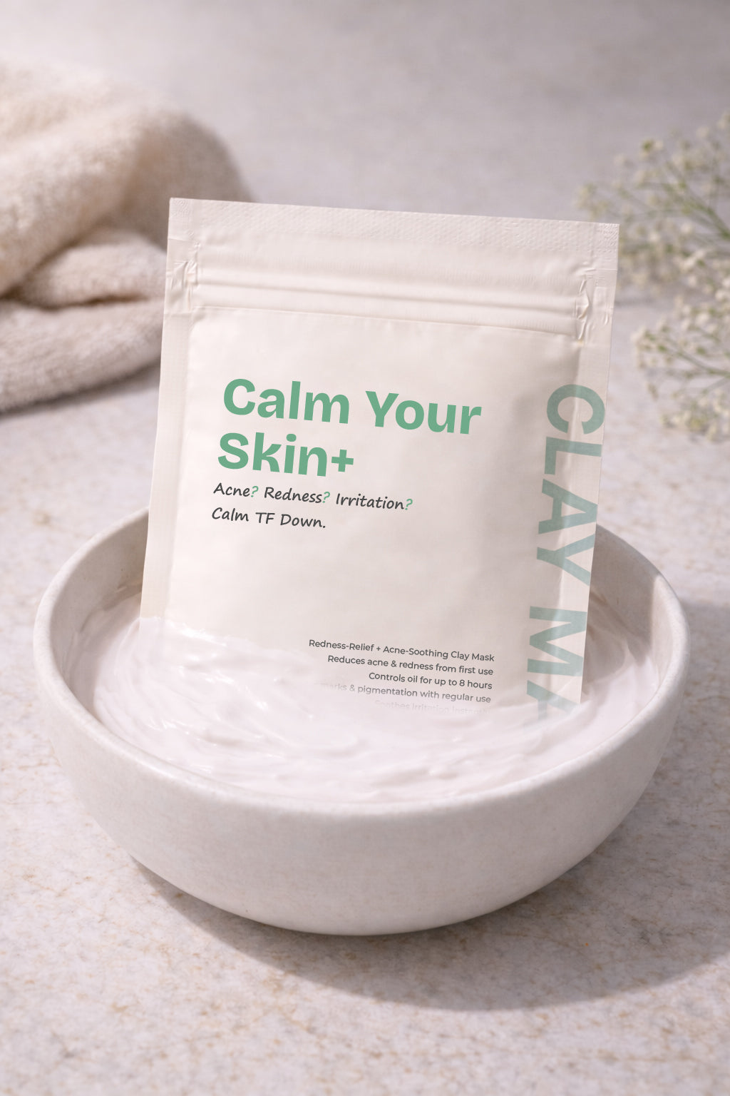 Refill Calm Your Skin+ Targets acne, redness, pigmentation, oiliness, dry patches, sensitivity, flare-ups & barrier damage — for all skin types that are prone to breakouts.