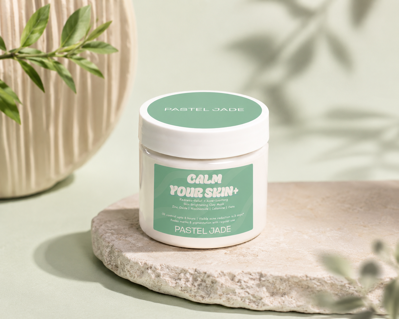 Calm Your Skin+ — Brightening, De-Tan & Acne-Soothing Clay Mask 250 gm