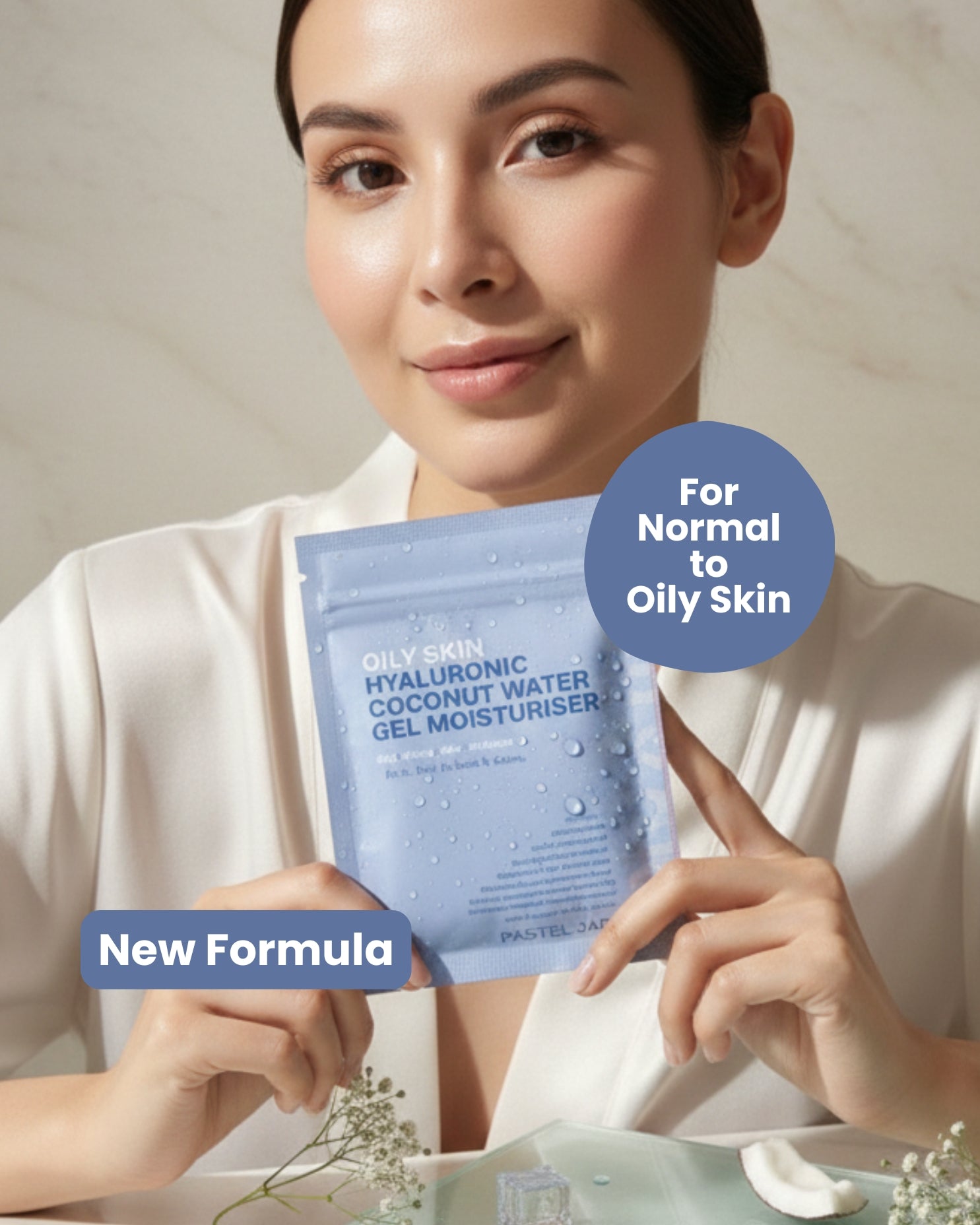 Hyaluronic Coconut Water Gel for Oily Skin Oil-Control + Skin-Tightening + Post-Care Soothing Gel (50 g) Refill