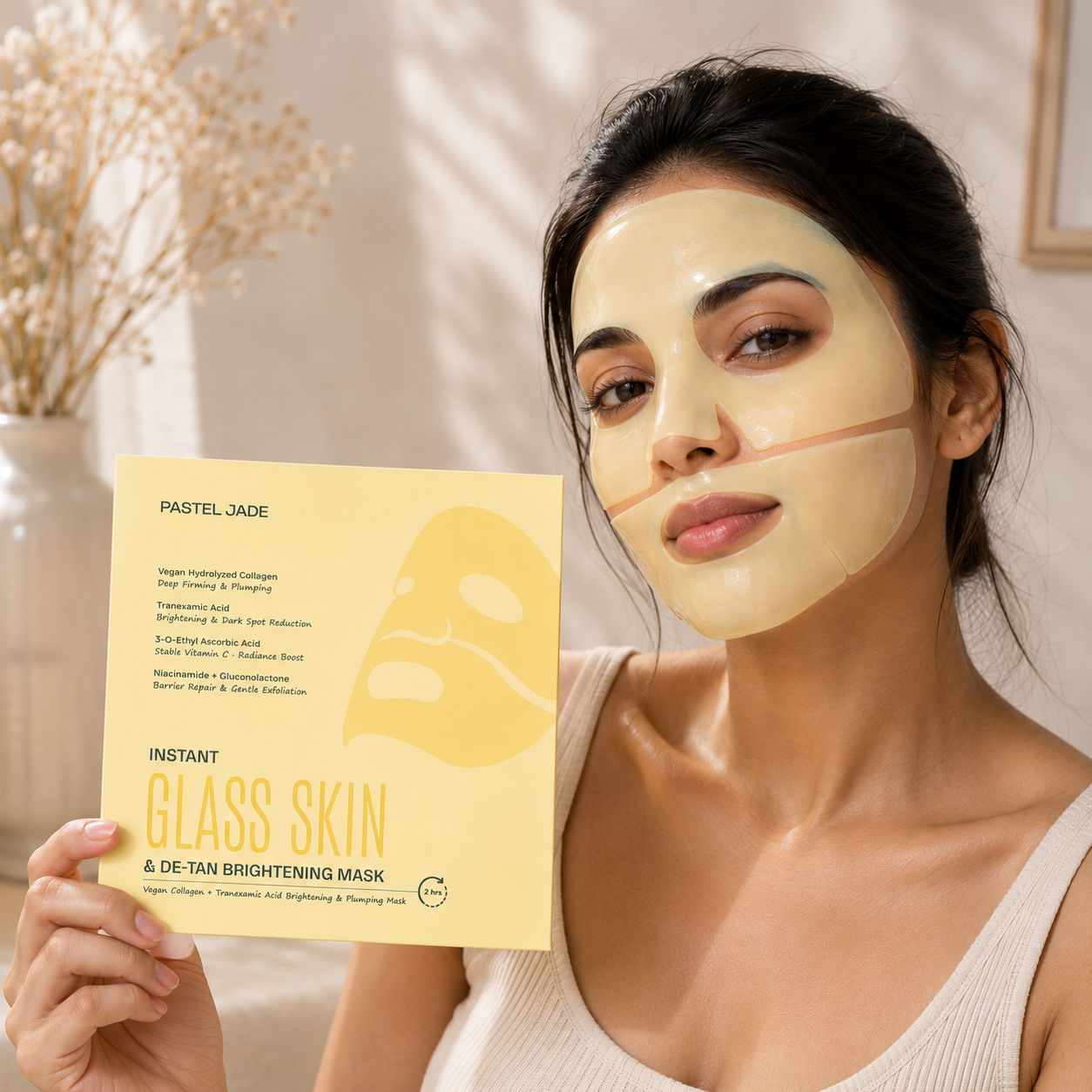Instant Glass Skin & De-Tan Brightening Mask