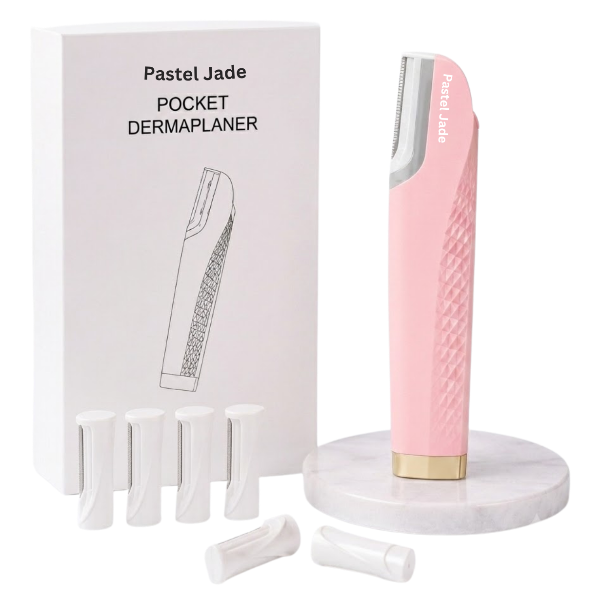 Pocket Dermaplaner  ·  Facial Hair Removal Tool. Derma-Planing Tool With Light