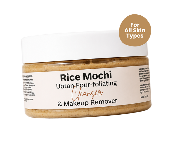 Rice Mochi Ubtan Four-foliating Cleanser, Facewash & Makeup Remover