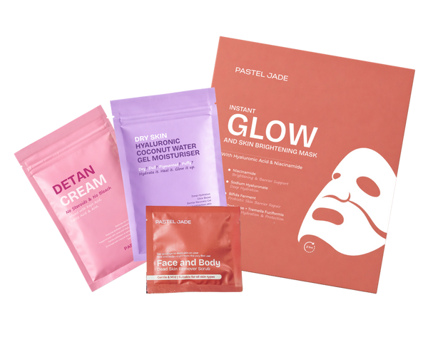 Brightening / Glass Skin Facial Kit Combo (Dry & Sensitive Skin)