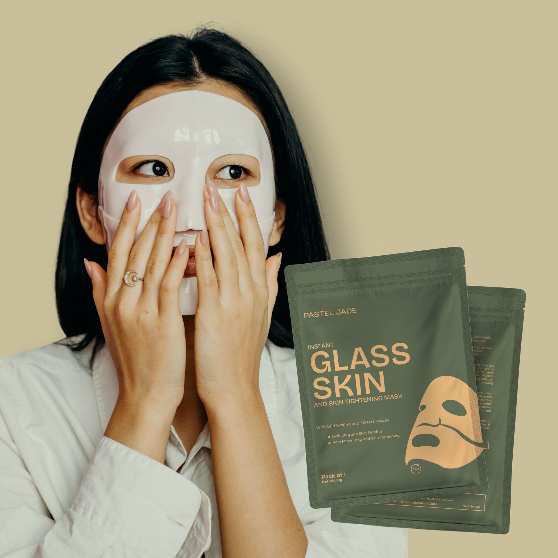 Instant Glass Skin and Skin Tightening Mask pack of 1