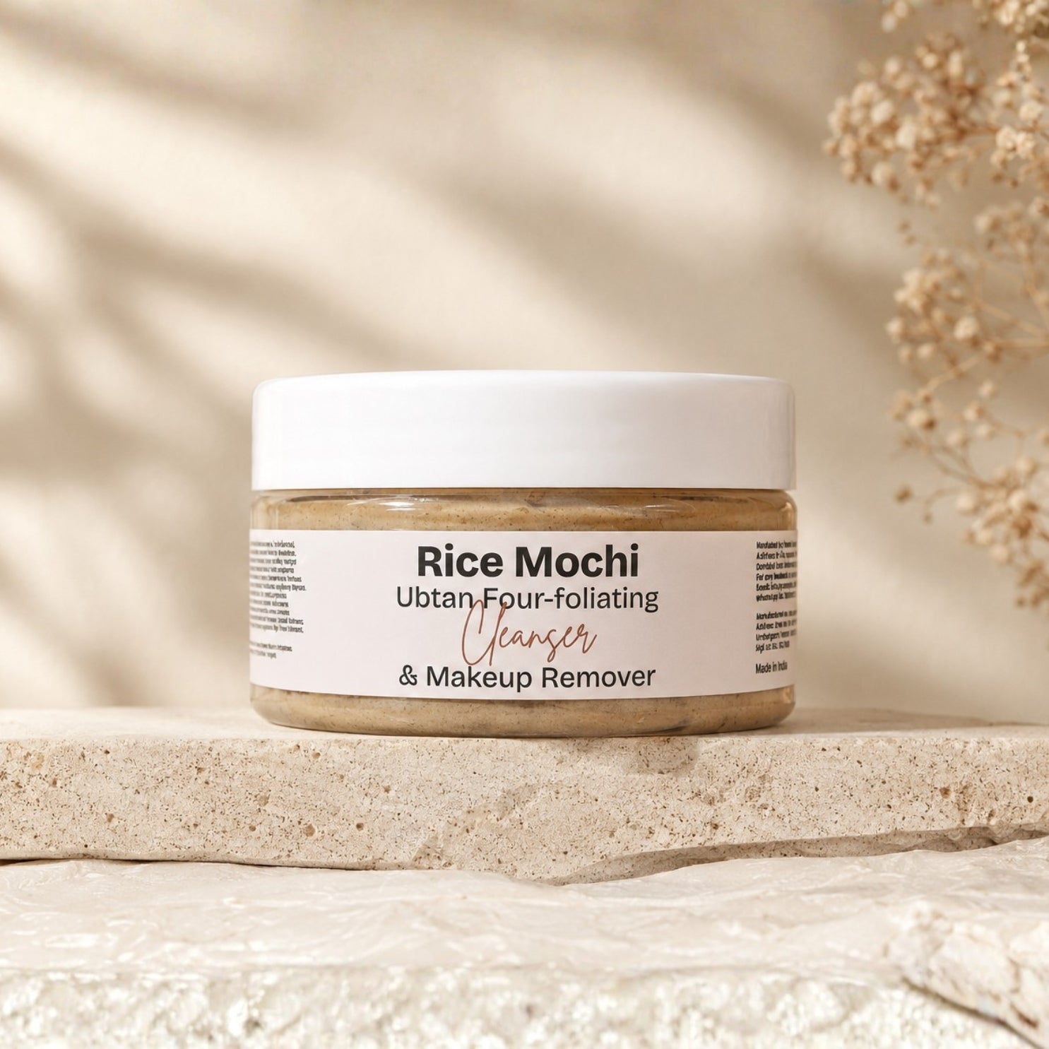 Rice Mochi Ubtan Four-foliating Cleanser, Facewash & Makeup Remover