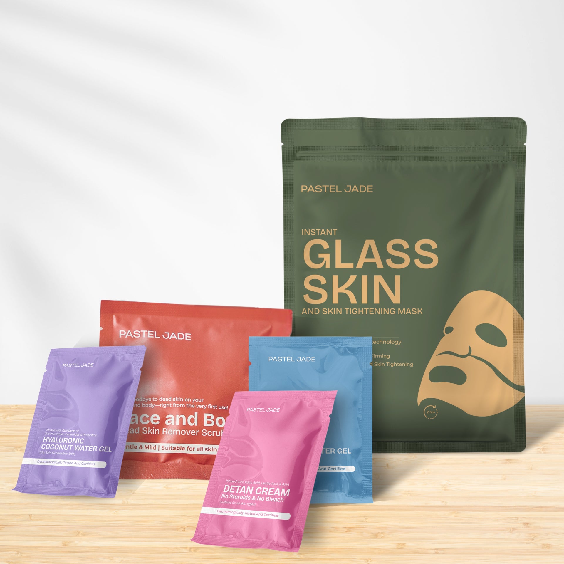 Instant Glass Skin advanced facial kit combo
